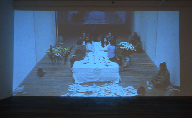 Will ---- for Peace, 2003, projection